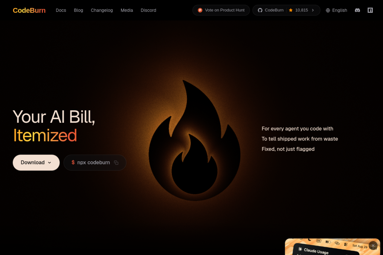 Codeburn screenshot 1