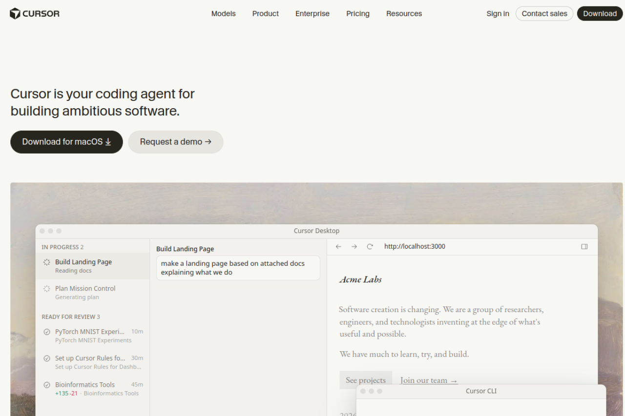 Cursor screenshot 1