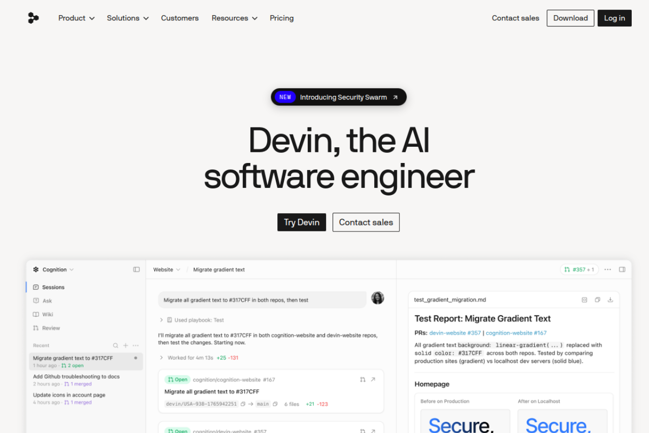 Devin screenshot 1