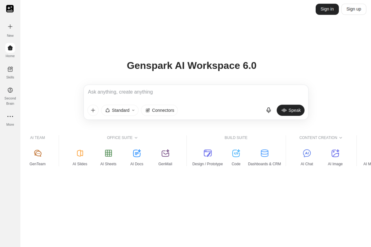 Genspark screenshot 1