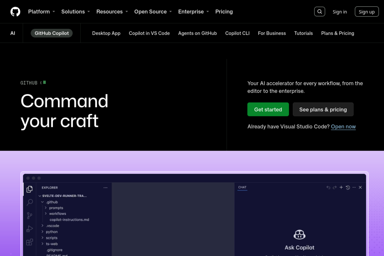 GitHub Copilot screenshot 1