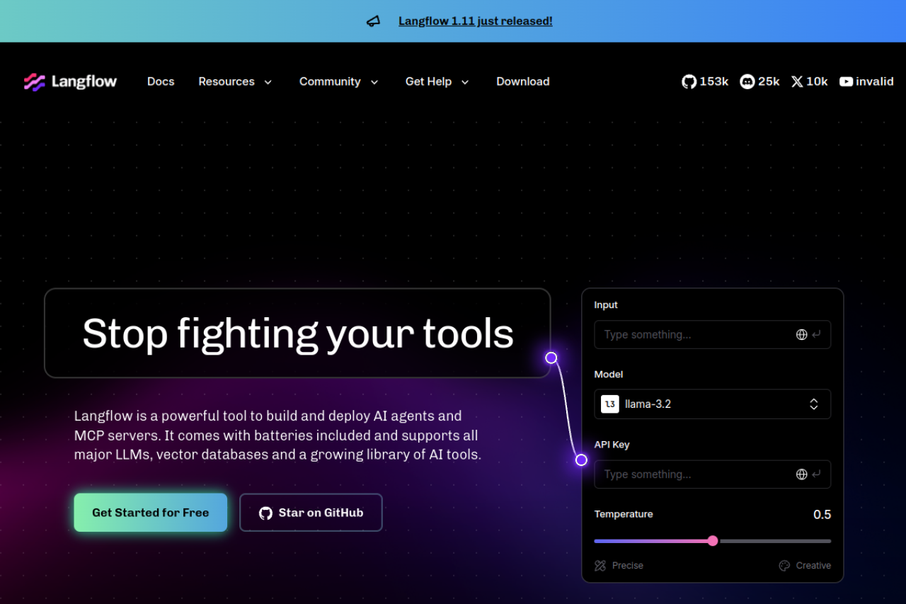 Langflow screenshot 1