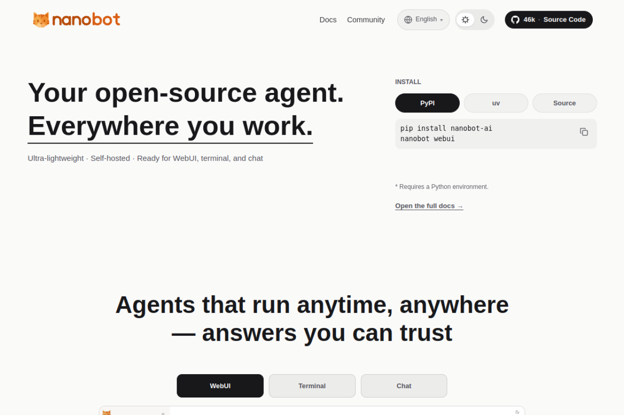 Nanobot screenshot 1