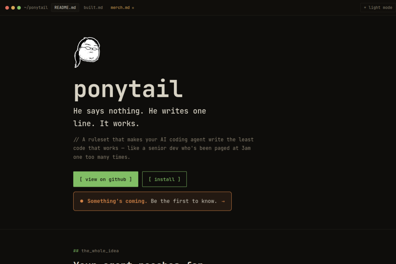 Ponytail screenshot 1