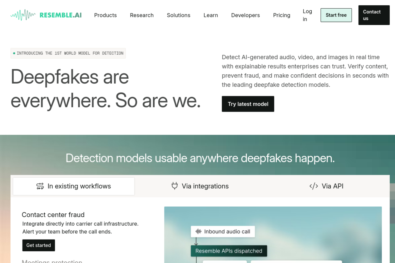 ResembleAI screenshot 1