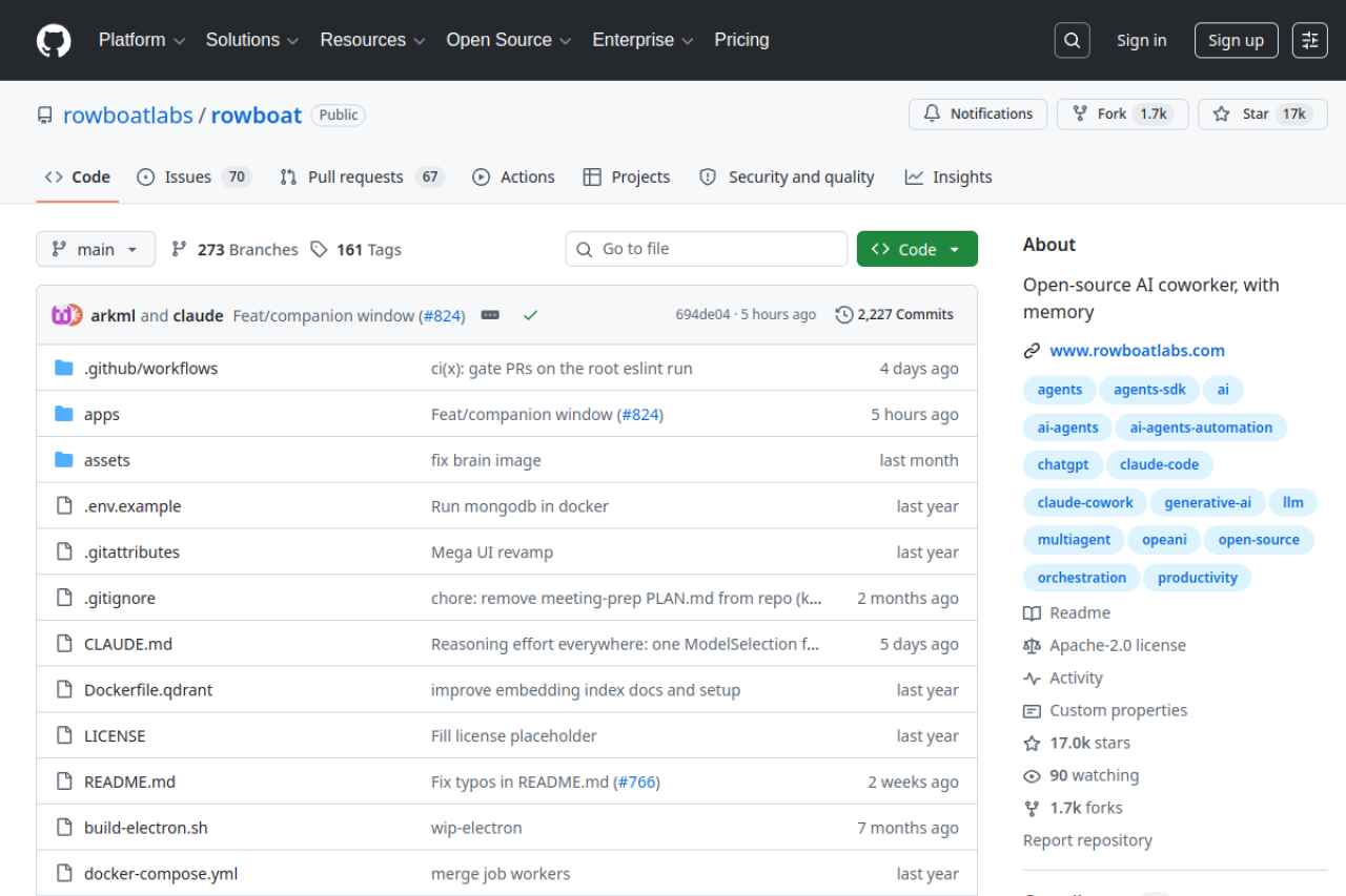 Rowboat screenshot 1
