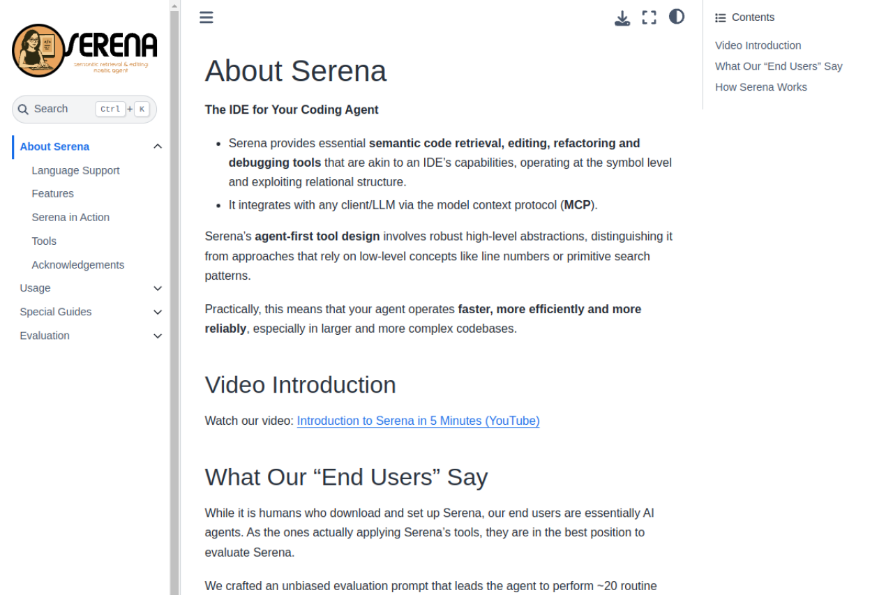 Serena screenshot 1