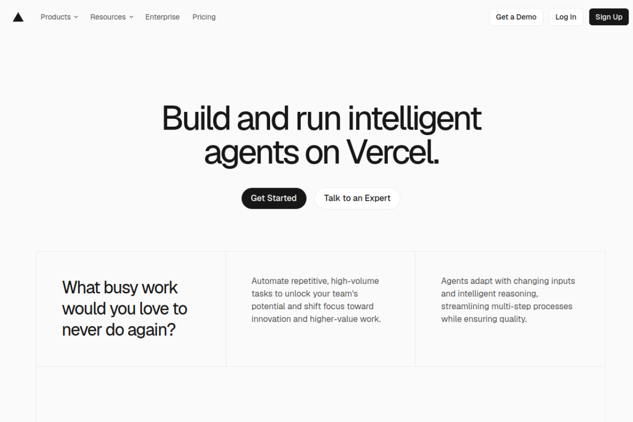 Vercel Agent Gallery screenshot 1